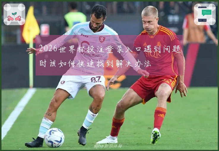 2026世界杯投注登录入口遇到问题时该如何快速找到解决办法